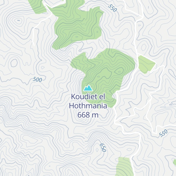 Map of Koudiet el Hothmania
