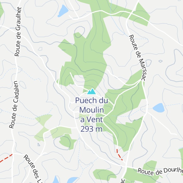 Map of Puech du Moulin a Vent