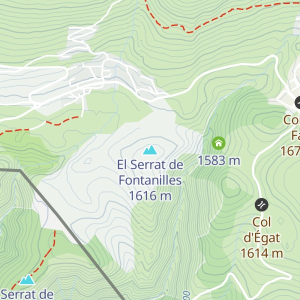 Map of El Serrat de Fontanilles
