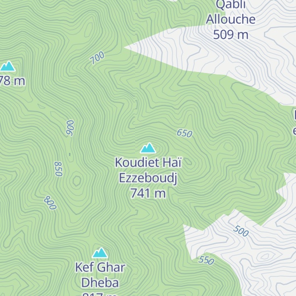 Map of Koudiet Haï Ezzeboudj