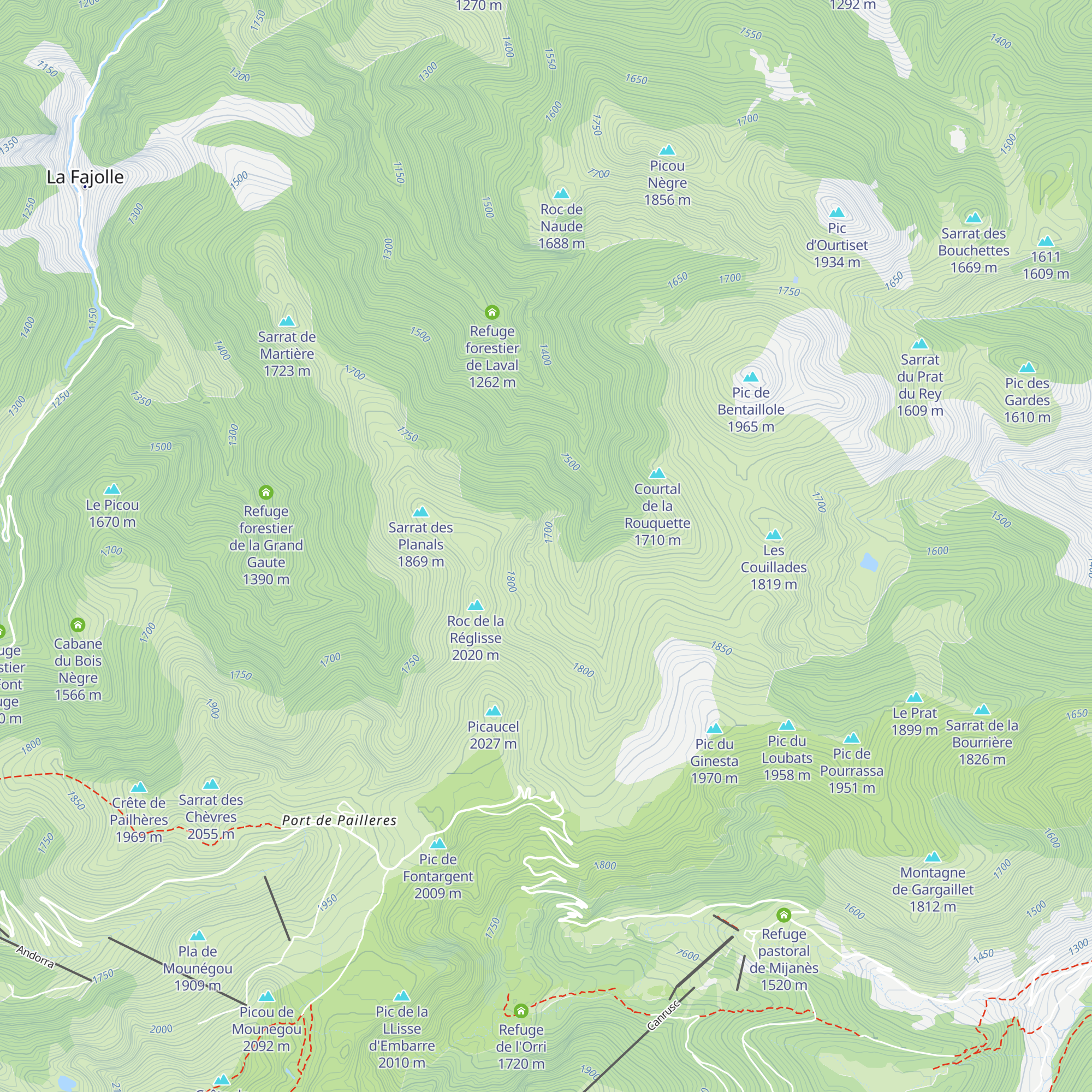Cabane pastorale de la Sarrat des Timbals map
