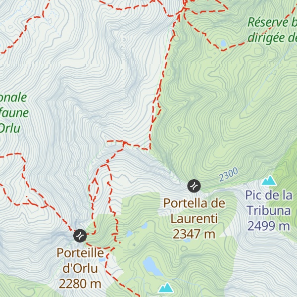 Map of Pic de Baxouillade