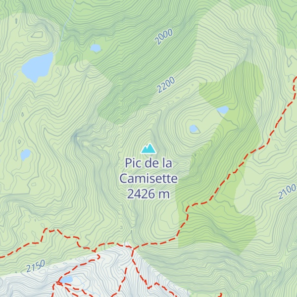 Map of Pic de la Camisette