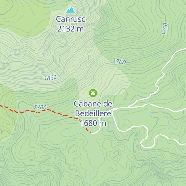 Map of Cabane de Bedeillere