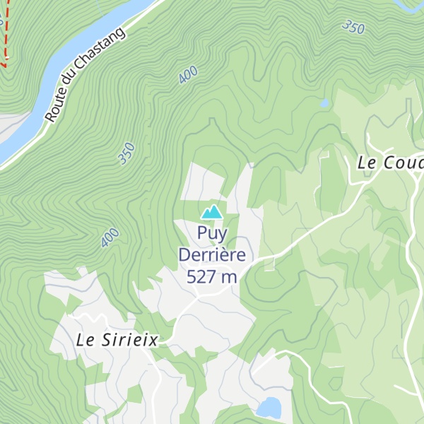 Map of Puy Derrière