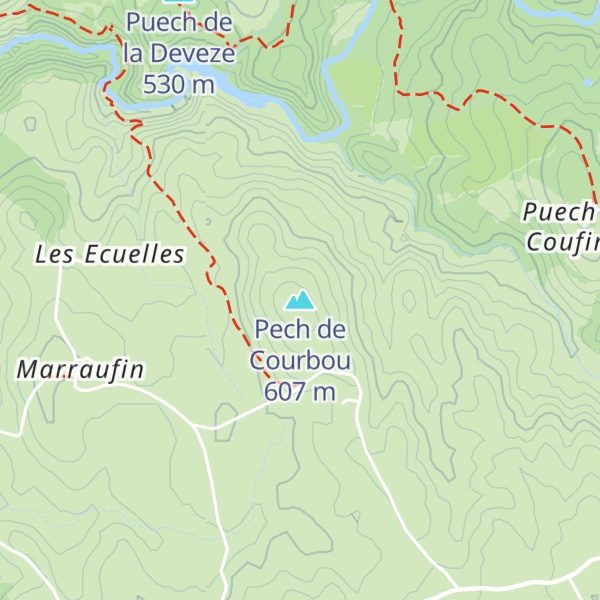 Map of Pech de Courbou