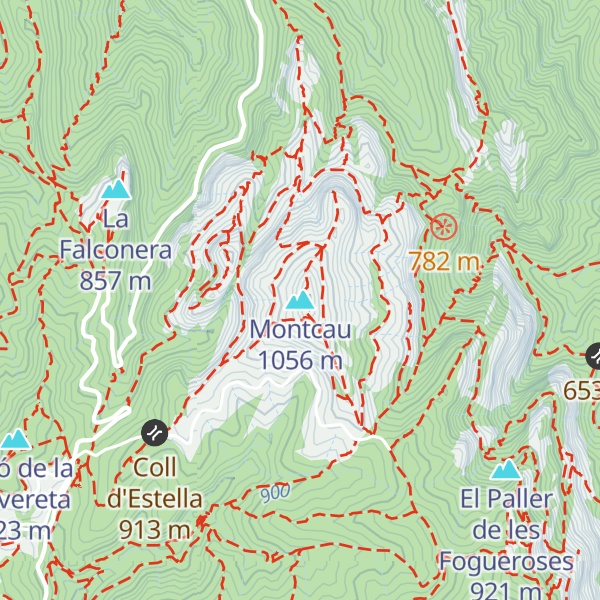 Map of Montcau