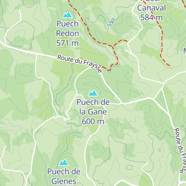 Map of Puech de la Gane