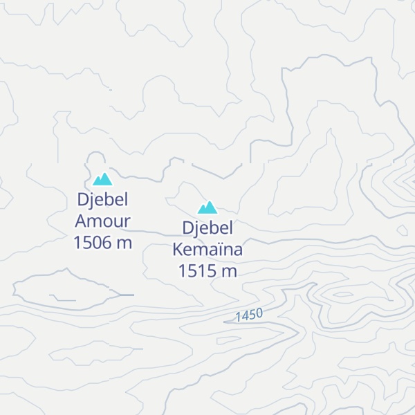 Map of Djebel Kemaïna