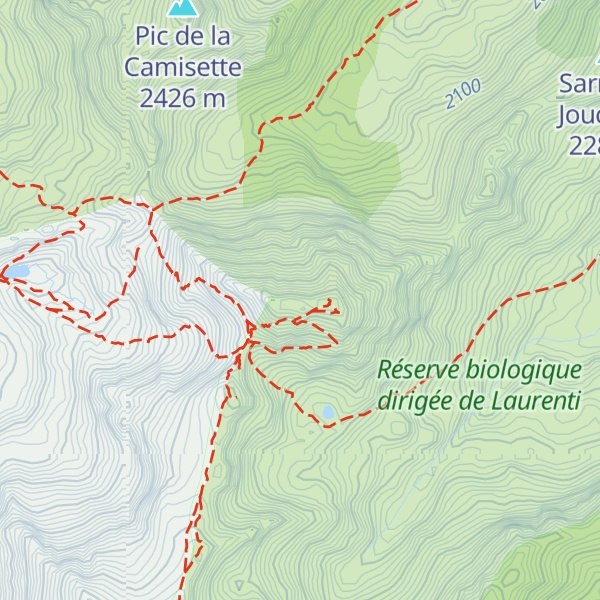 Map of Le Roc Blanc