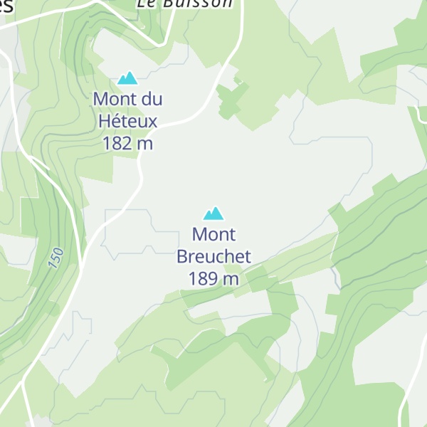 Map of Mont Breuchet