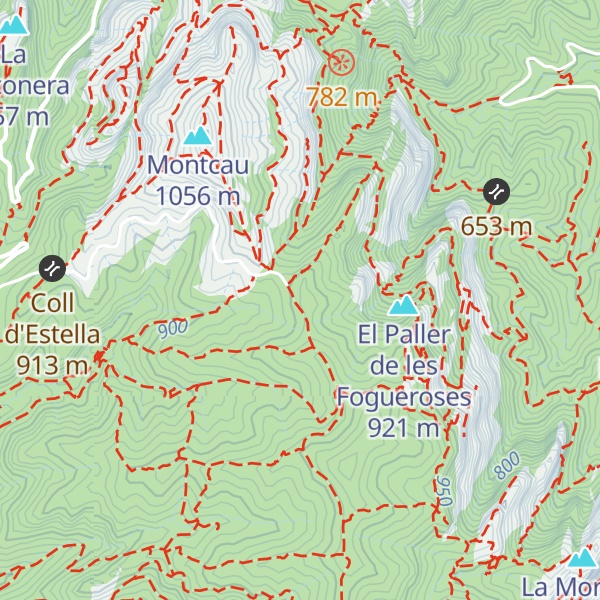 Map of El Gegant de les Fogueroses