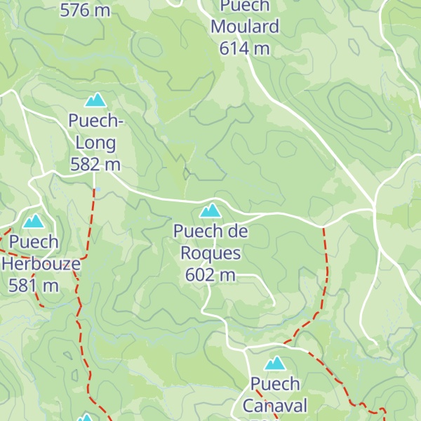 Map of Puech de Roques