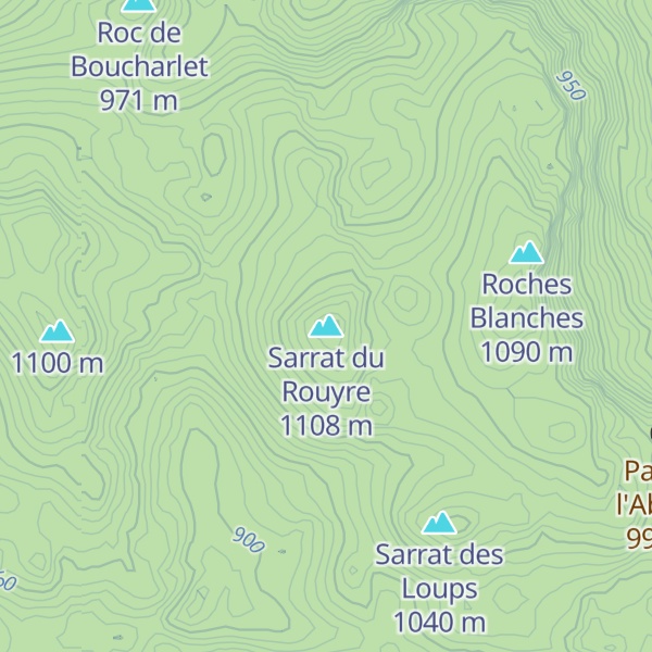 Map of Sarrat du Rouyre