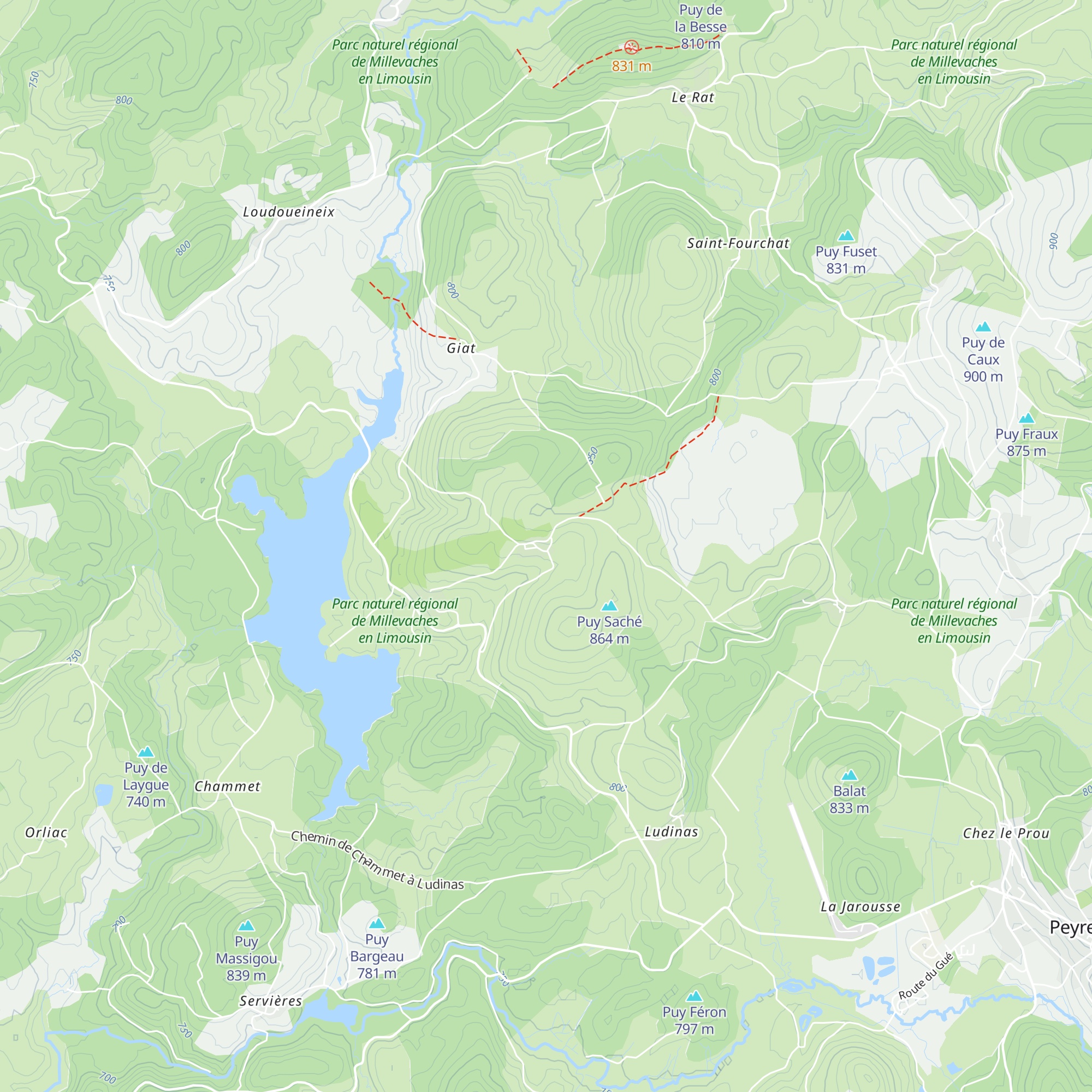 Gîte de Geneyte map