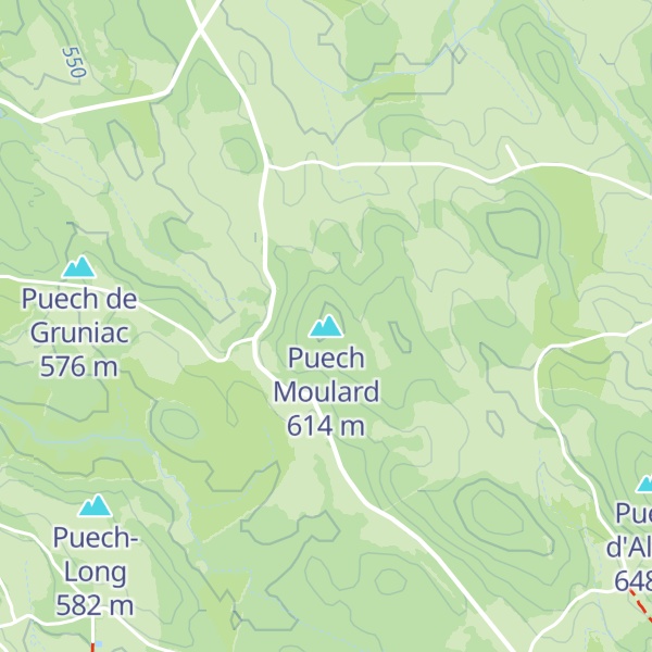 Map of Puech Moulard