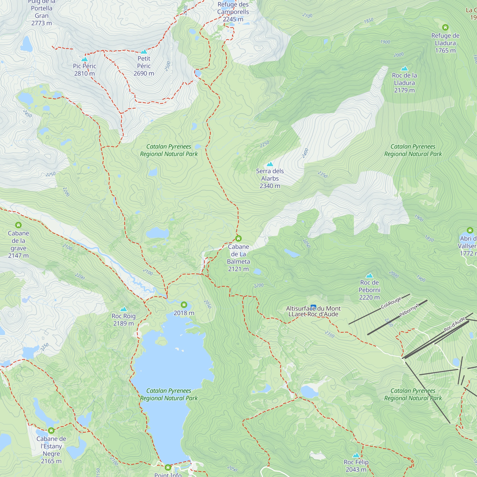 Cabane de La Balmeta map