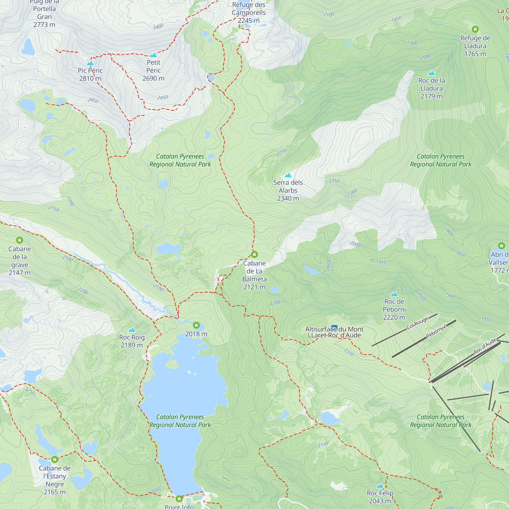 Cabane de La Balmeta map