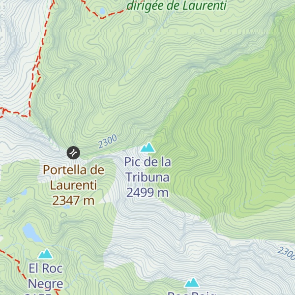 Map of Pic de la Tribuna