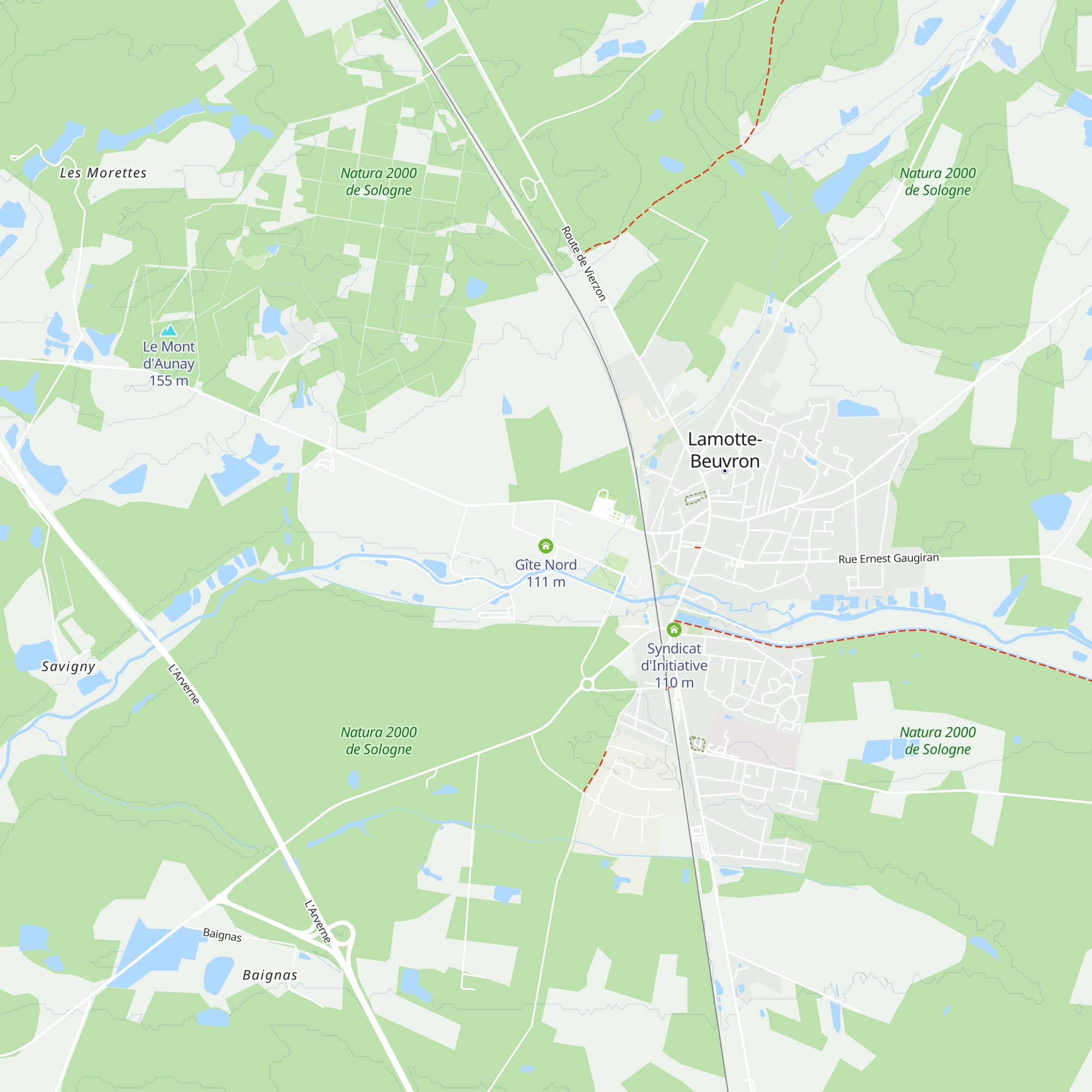 Gîte Nord map
