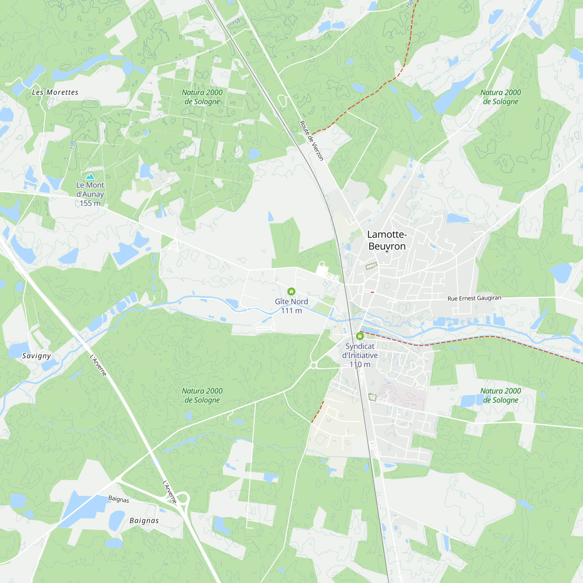 Gîte Nord map