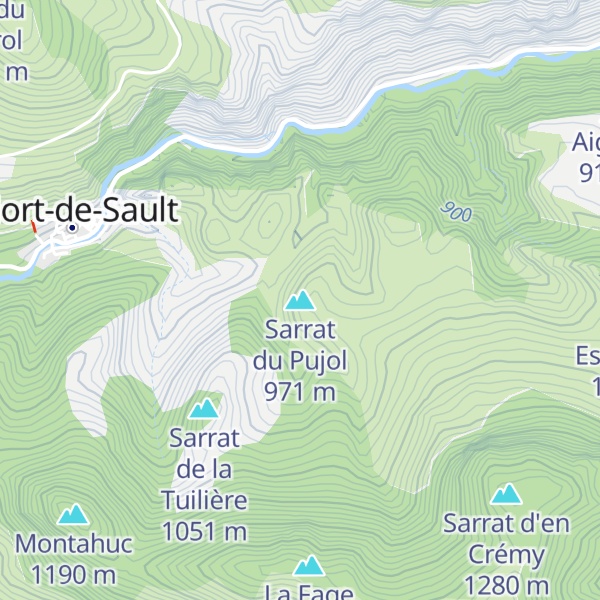 Map of Sarrat du Pujol
