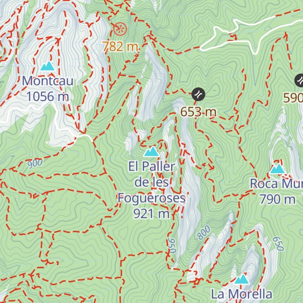 Map of El Paller de les Fogueroses