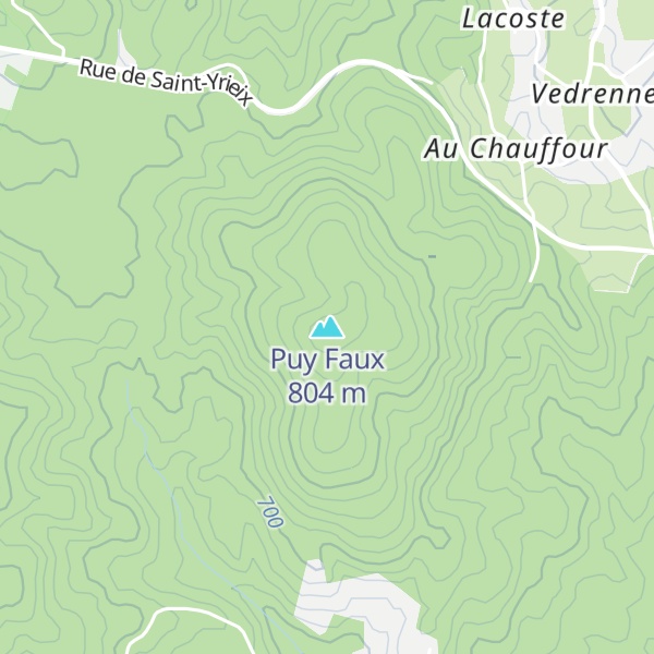 Map of Puy Faux