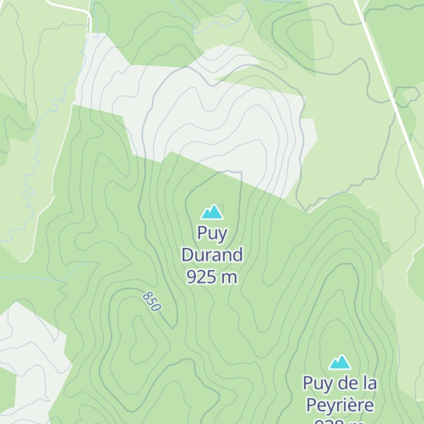 Map of Puy Durand