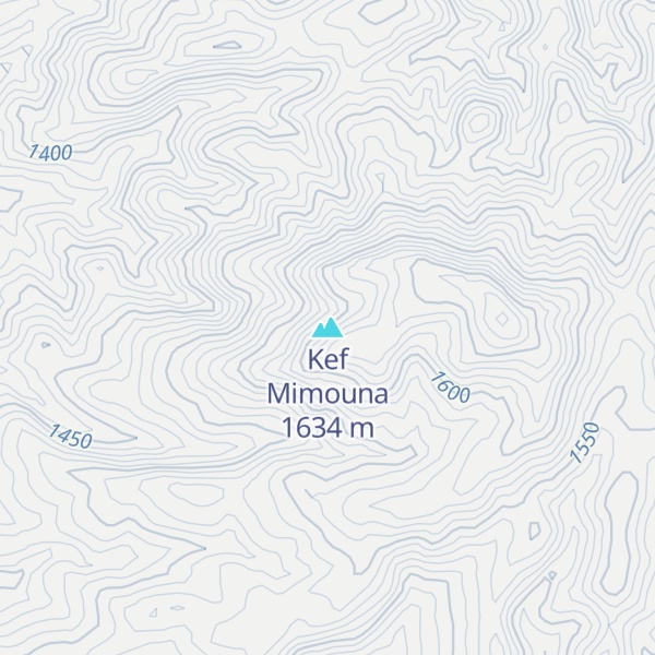 Map of Kef Mimouna