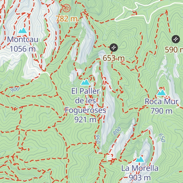 Map of Agulla Mitjana de les Fogueroses