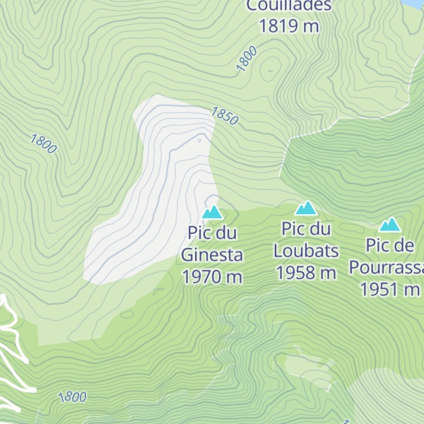 Map of Pic du Ginesta