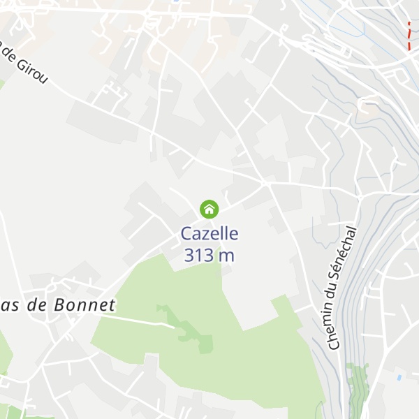 Map of Cazelle