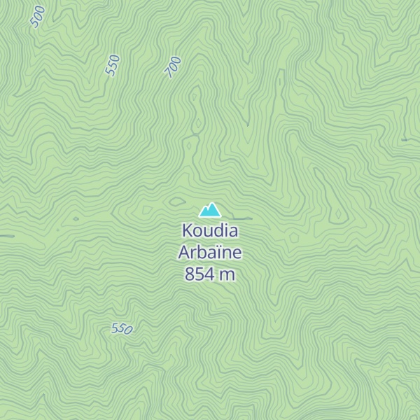 Map of Koudia Arbaïne