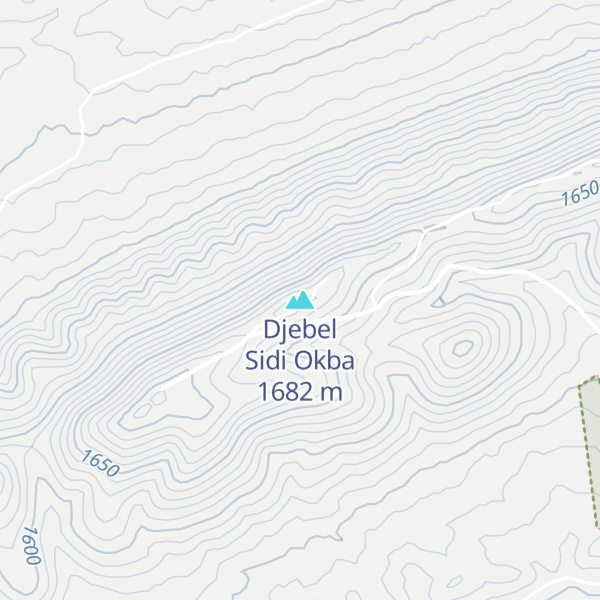 Map of Djebel Sidi Okba