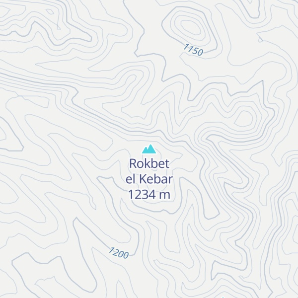 Map of Rokbet el Kebar
