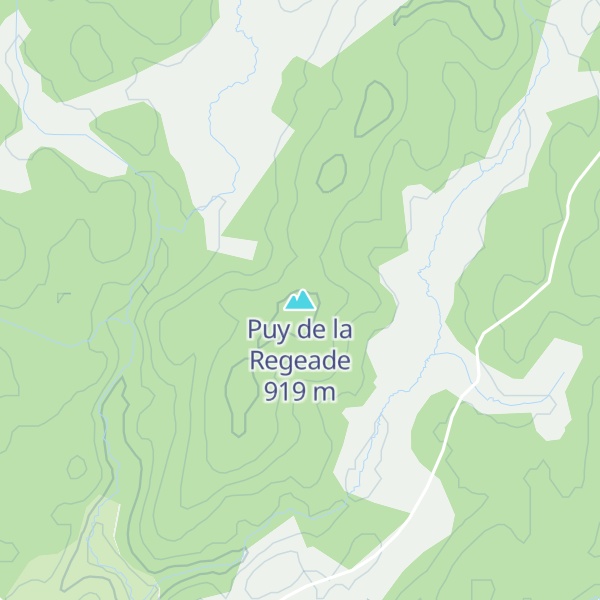 Map of Puy de la Regeade