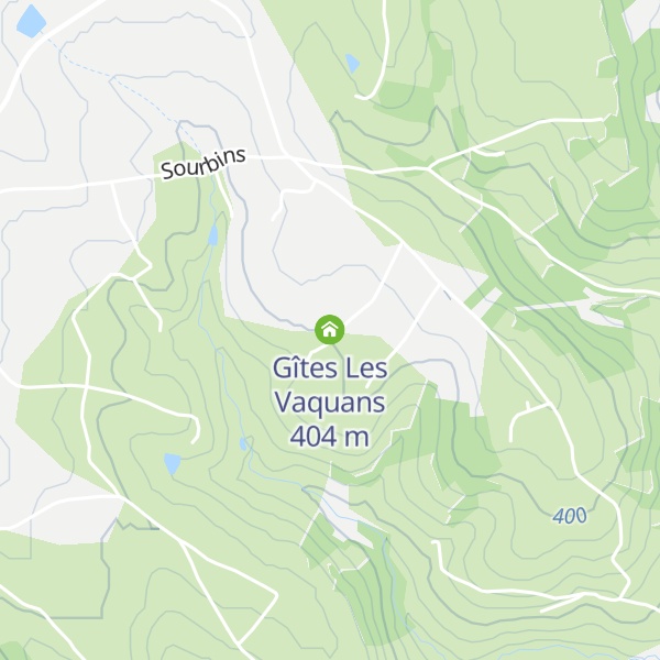 Map of Gîtes Les Vaquans
