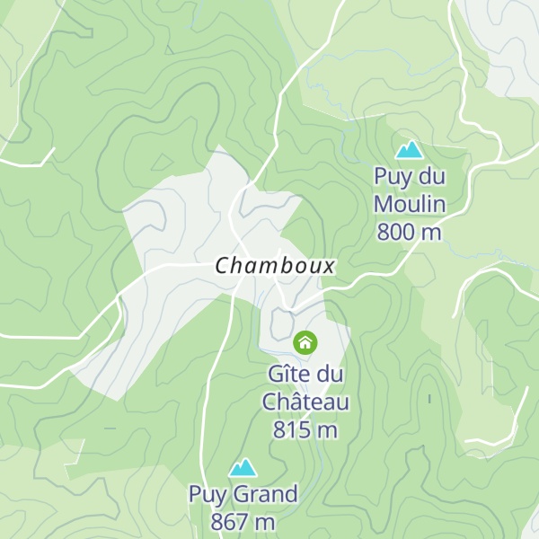 Map of Gîte de Chamboux