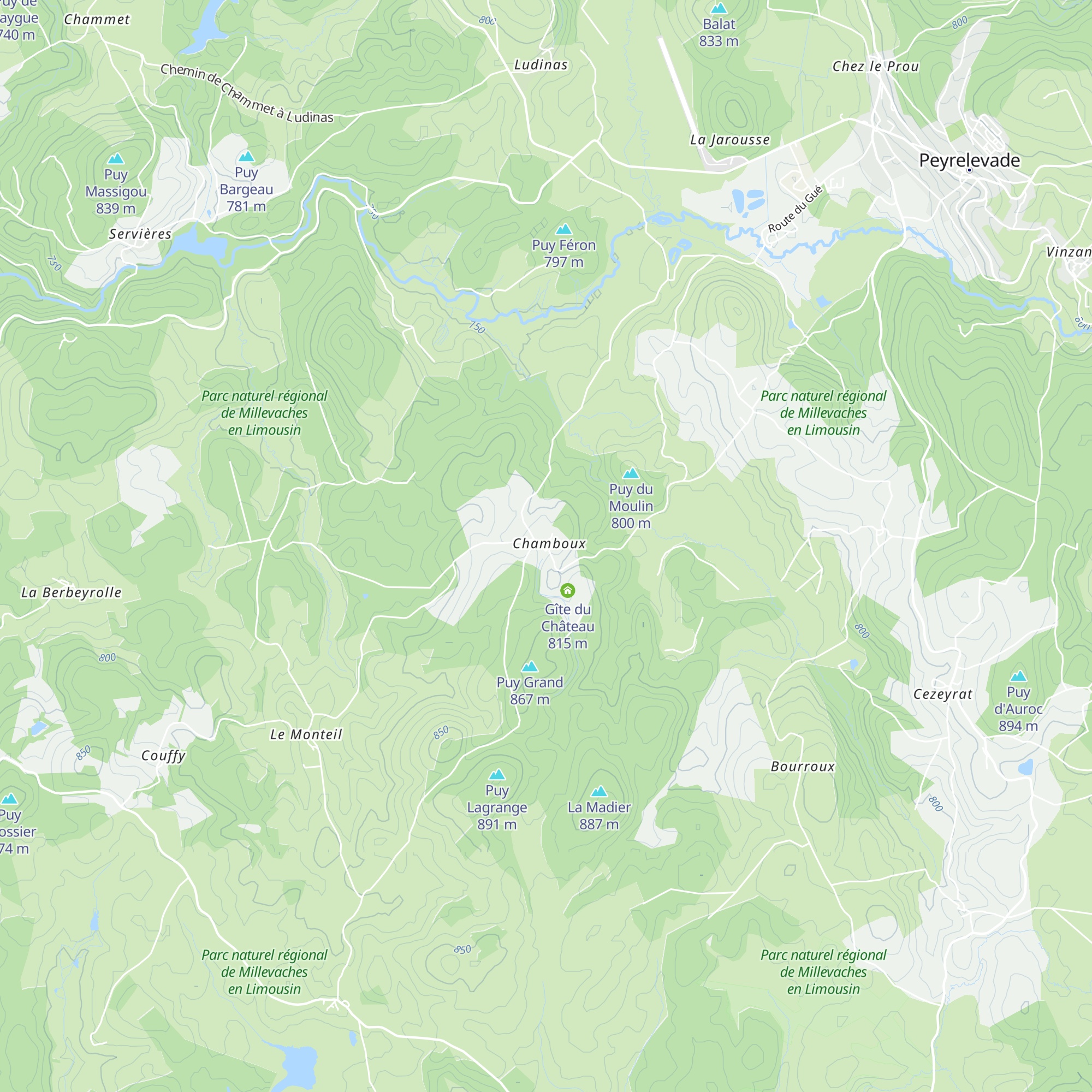 Gîte de Chamboux map