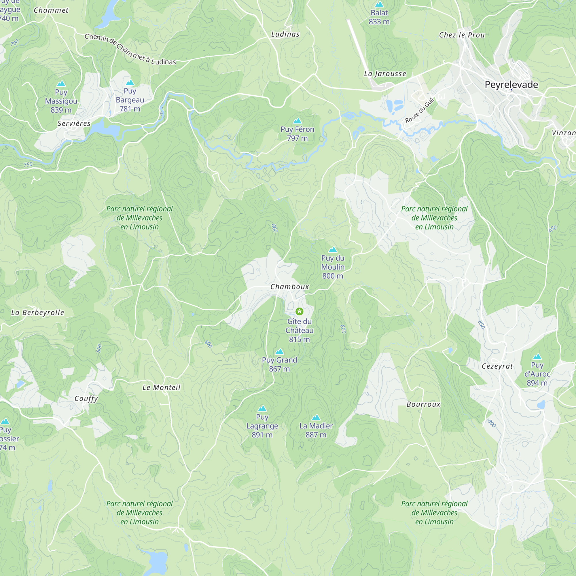 Gîte de Chamboux map