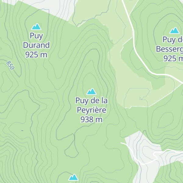 Map of Puy de la Peyrière