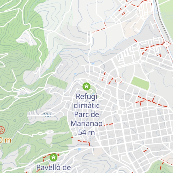Map of Refugi climàtic Parc de Marianao