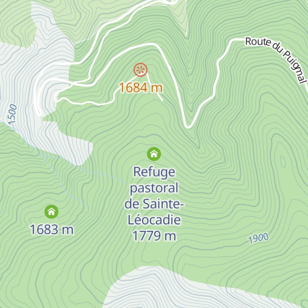 Map of Refuge pastoral de Sainte-Léocadie