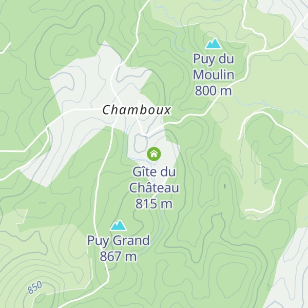 Map of Gîte du Château