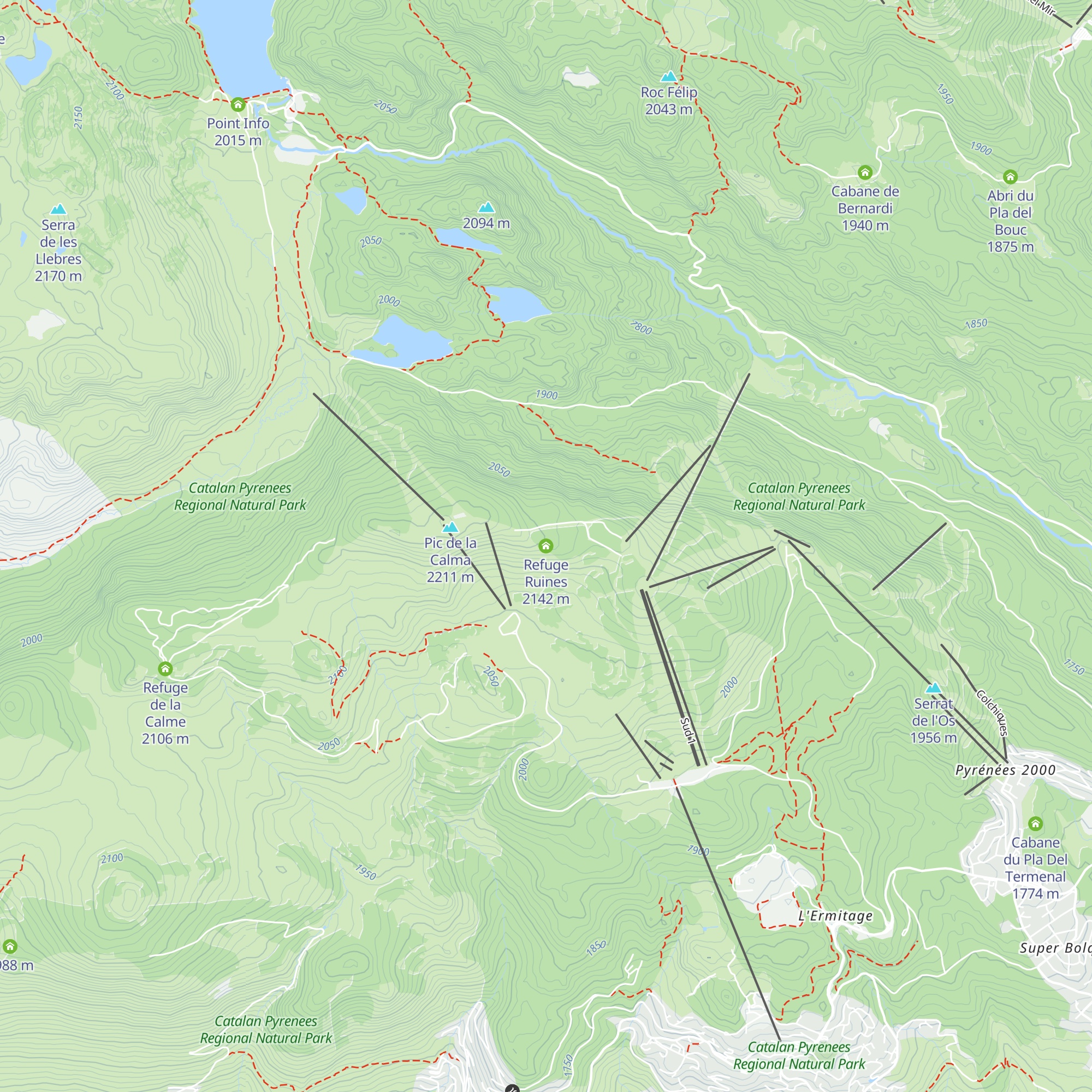 Refuge Ruines map