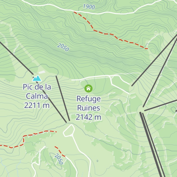 Map of Refuge Ruines