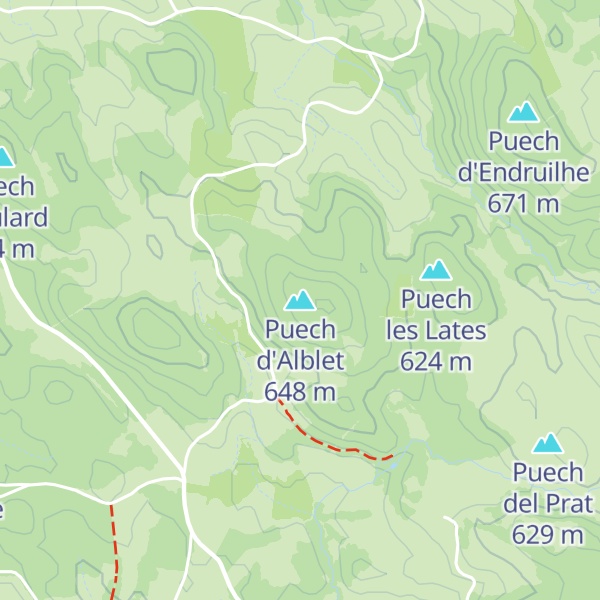 Map of Puech d'Alblet