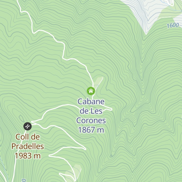 Map of Cabane de Les Corones