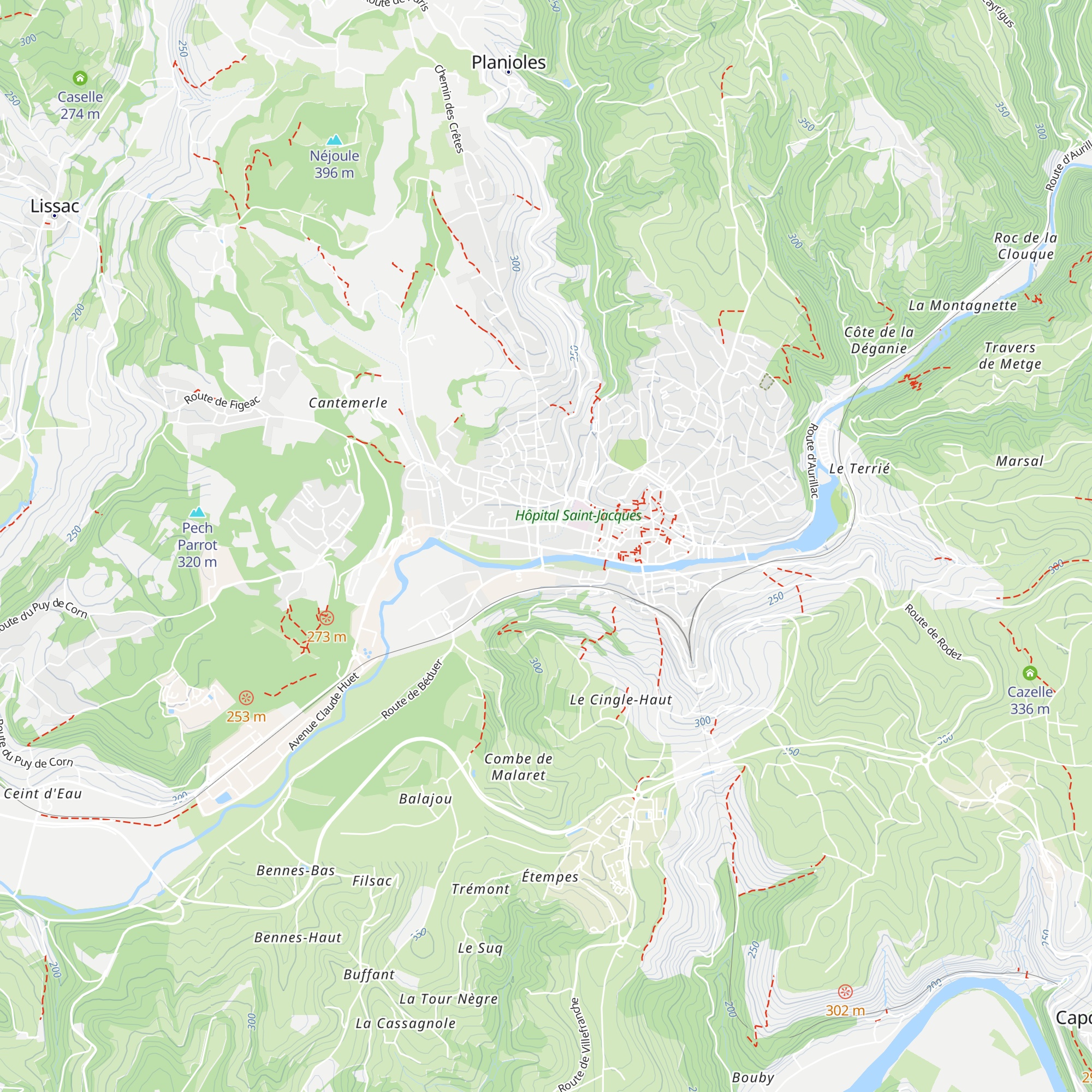 Gîte du Gua map